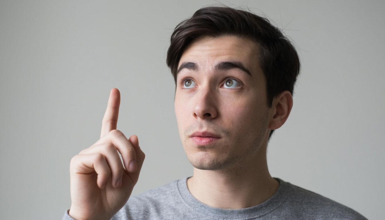 человек задающий вопрос